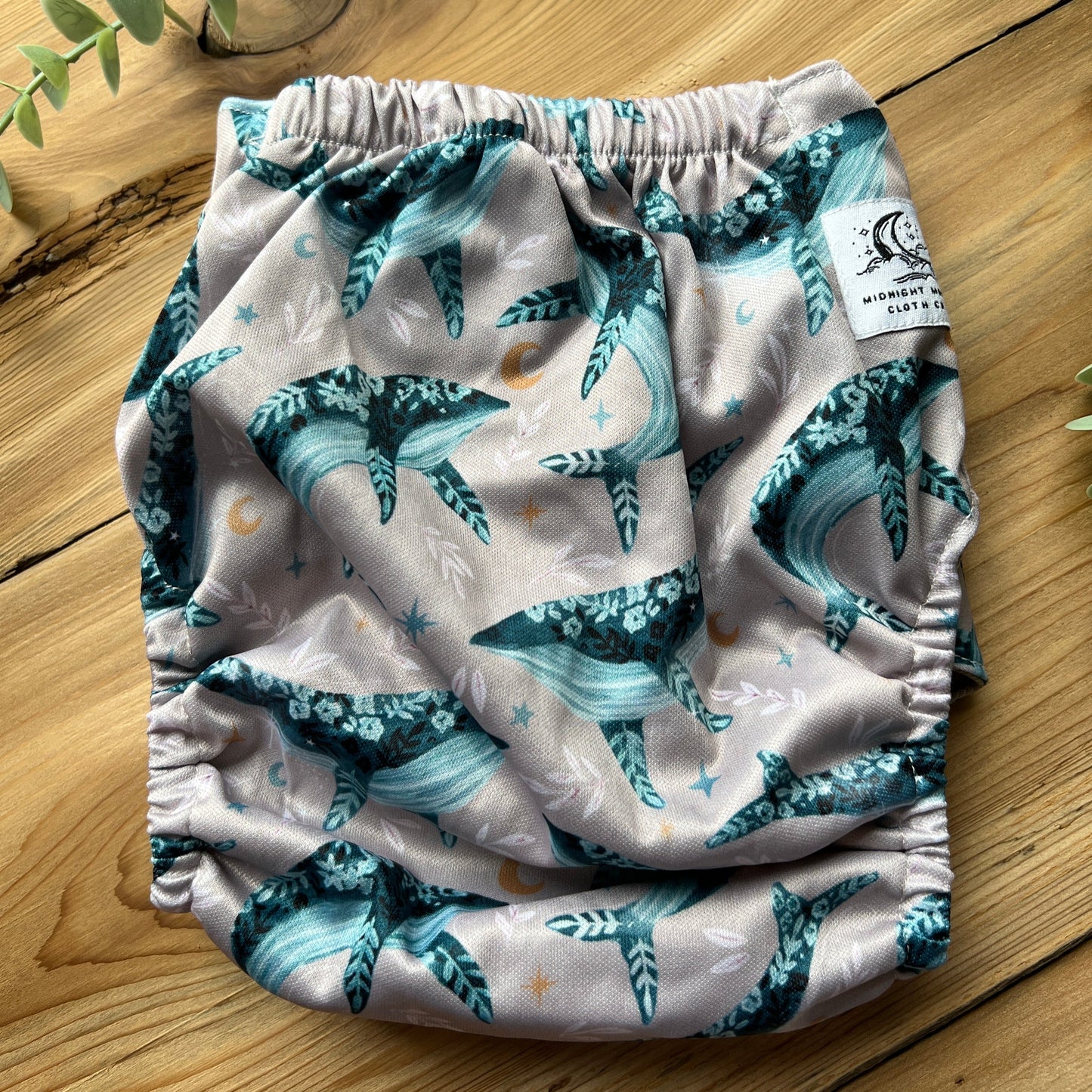 Whalescape - OS Pocket Diaper