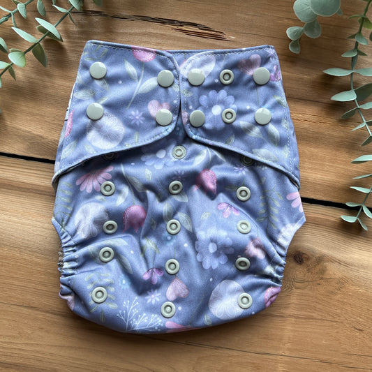 Pastel Petals - OS Pocket Diaper